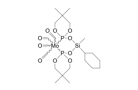 Tetracarbonyl-(bis[5,5-dimethyl-1,3,2-dioxaphosphorinan-2-yloxy]cyclohexylmethylsilane)-molybdenum