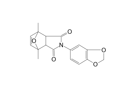 Isoindole-1,3(1H,3H)-dione, 3a,4,7,7a-tetrahydro-4,7-epoxy-2-(3,4-methylenedioxyphenyl)-4,7-dimethyl-