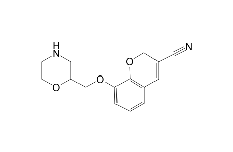 8-(2-morpholinylmethoxy)-2H-1-benzopyran-3-carbonitrile