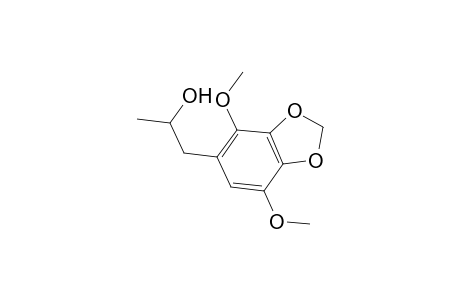 1,3-Benzodioxole-5-ethanol, 4,7-dimethoxy-.alpha.-methyl-