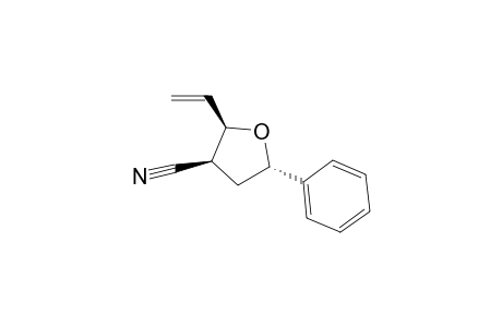(+-)-(2S*,4S*,5R*)-tetrahydro-4-cyano-2-phenyl-5-vinylfuran