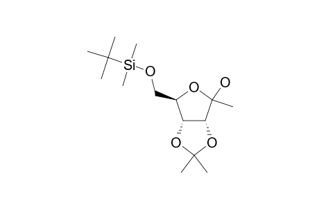 6-O-TERT.-BUTYLDIMETHYLSILYL-1-DEOXY-3,4-O-ISOPROPYLIDENE-D-PSICOFURANOSE