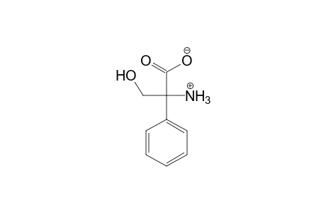 Benzeneacetic acid, alpha-amino-alpha-(hydroxymethyl)-alpha-phenyl-serine