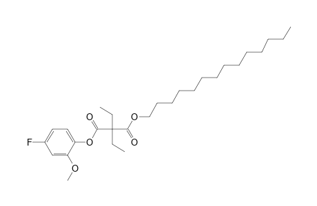 Diethylmalonic acid, 4-fluoro-2-methoxyphenyl tetradecyl ester