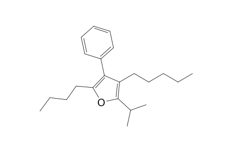 2-Butyl-3-phenyl-5-isopropyl-4-pentylfuran