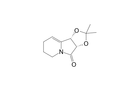 (1S,2S)-1,2-(Isopropylidenedioxy)-5,6-dihydro-7H-indolizin-3-one