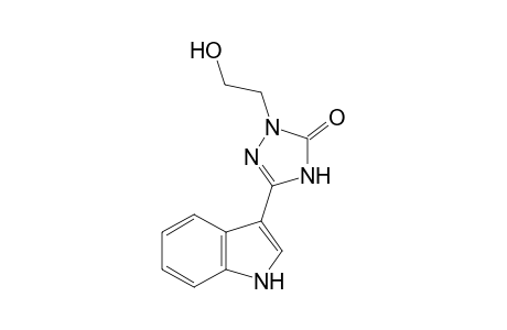 1-(2-hydroxyethyl)-3-(indol-3-yl)-deltasquare-1,2,4-triazolin-5-one