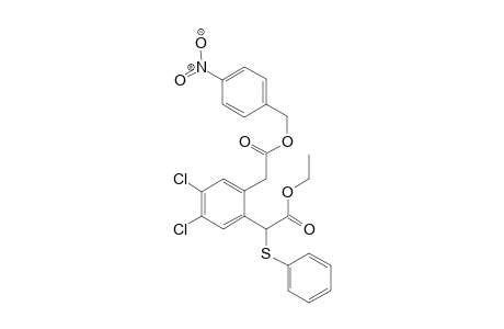 Ethyl 2-{[m,p-Dichloro-o-(p-nitrobenzyloxy)carbonylmethyl]phenyl}-2-(phenylthio)acetate