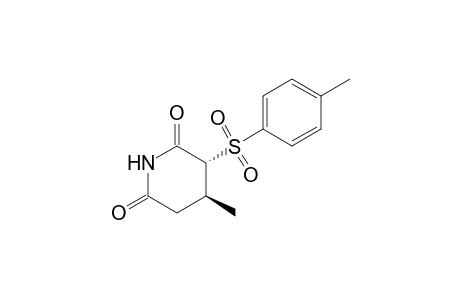 (3R,4S)-4-methyl-3-(4-methylphenyl)sulfonyl-piperidine-2,6-dione