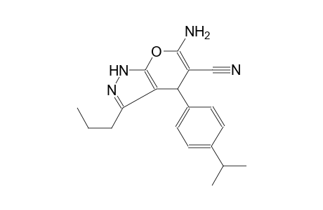 6-amino-4-(4-isopropylphenyl)-3-propyl-1,4-dihydropyrano[2,3-c]pyrazole-5-carbonitrile
