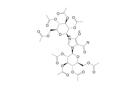 4-CARBAMOYL-1,3-BIS-(2,3,4,6-TETRA-O-ACETYL-BETA-D-GLUCOPYRANOSYL)-IMIDAZOLIUM-5-OLATE