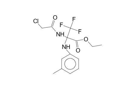 Ethyl 2-(2-chloroacetamido)-3,3,3-trifluoro-2-(m-toluidino)propionate