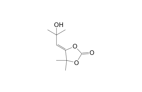 5-((1-Methylethanol)methylene)-4,4-dimethyl-1,3-dioxolan-2-one