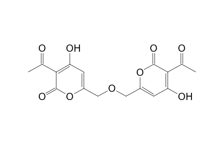 2H-Pyran-2-one, 6,6'-[oxybis(methylene)]bis[3-acetyl-4-hydroxy-