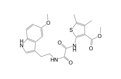 methyl 2-{[{[2-(5-methoxy-1H-indol-3-yl)ethyl]amino}(oxo)acetyl]amino}-4,5-dimethyl-3-thiophenecarboxylate