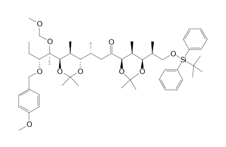 (2R,3S,4S,5R,6R,8R,9S,10S,11R,12R,13R)-3,5:9,11-Bis(isopropylidenedioxy)-1-tert-butyldiphenylsilyloxy-13-(4-methoxybenzyloxy)-12-methoxymethoxy-2,4,8,10,12-pentamethylpentadecan-6-one