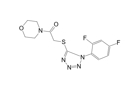 2-[1-(2,4-Difluoro-phenyl)-1H-tetrazol-5-ylsulfanyl]-1-morpholin-4-yl-ethanone
