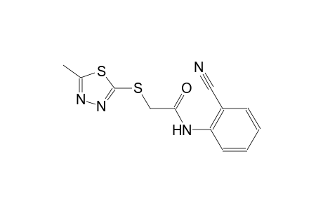 N-(2-cyanophenyl)-2-[(5-methyl-1,3,4-thiadiazol-2-yl)sulfanyl]acetamide