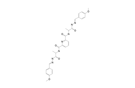 N(2),N(6)-BIS-[1-[2-(4-METHOXYBENZYLIDENE)-HYDRAZINYL]-1-OXOPROPAN-2-YL]-PYRIDINE-2,6-DICARBOXAMIDE