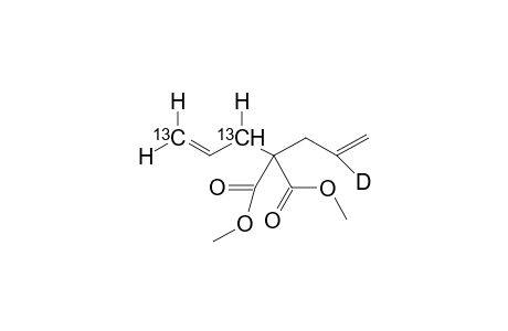 Dimethyl [1,3-di(13C)-6-deuterio]hept-1,6-dienyl-4,4-dicarboxylate
