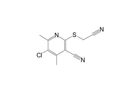 3-pyridinecarbonitrile, 5-chloro-2-[(cyanomethyl)thio]-4,6-dimethyl-