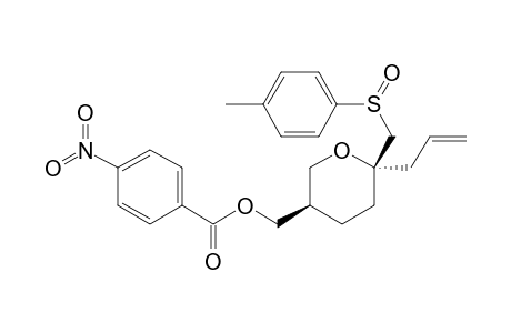 (2S,5R,Rs)-2-Allyl-5-(p-nitrobenzoyloxymethyl)-2-(p-toluenesulfinylmethyl)tetrahydropyran