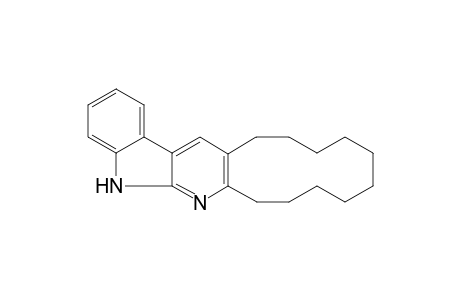 Cyclododecano[b].alpha.-carboline
