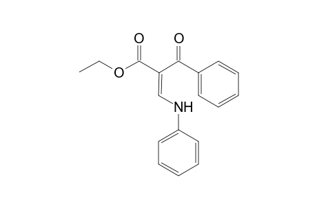 (E)-3-anilino-2-benzoyl-2-propenoic acid ethyl ester