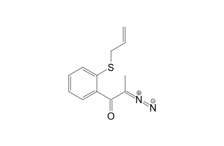 1-(2-Allylsulfanylphenyl)-2-diazopropan-1-one
