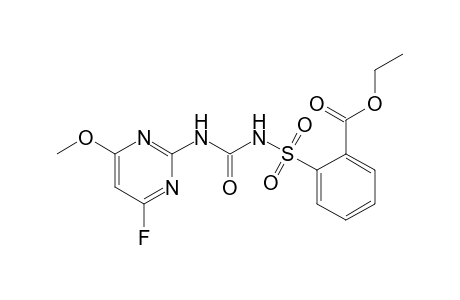 Benzoic acid, 2-[[[[(4-fluoro-6-methoxy-2-pyrimidinyl)amino]carbonyl]amino]sulfonyl]-, ethyl ester