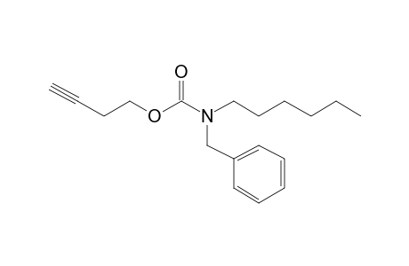 Carbonic acid, monoamide, N-benzyl-N-hexyl-, but-3-yn-1-yl ester