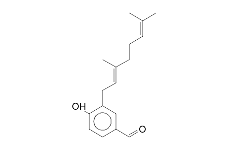 3-(3,7-Dimethyl-octa-2,6-dienyl)-4-hydroxy-benzaldehyde