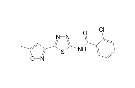 2-Chloro-N-(5-(5-methylisoxazol-3-yl)-1,3,4-thiadiazol-2-yl)benzamide