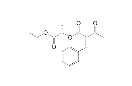 (Z)-3-Oxo-2-phenylmethylene butanoate of (S)-ethyl lactate