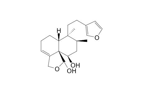 (6aR,7S,8S,10R,10aR)-7-[2-(3-furanyl)ethyl]-7,8-dimethyl-1,3,5,6,6a,8,9,10-octahydrobenzo[h]isobenzofuran-1,10-diol