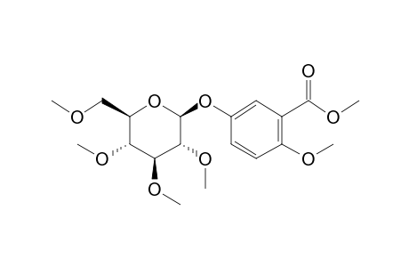 Gentisic acid 5-o-.beta.-glucoside, 6me derivative