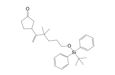 3-{5'-(t-Butyl)diphenylsilyloxy]-2',2'-dimethyl-1'-methylidenepentyl}-cyclopentanone