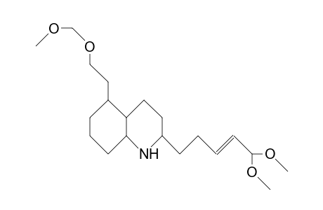 1,2a,3,4,4Ab, 5a,6,7,8,8ab-decahydro-5-(2-methoxymethoxy-ethyl)-2-(5,5-dimethoxy-3-pentenyl)-quinoline