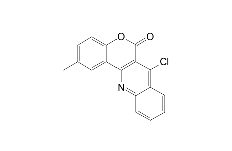 2-Methyl-7-chlorobenzopyrano[4,3-b]quinoline-6(H)-one