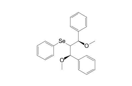 Benzene, 1,1'-[1,3-dimethoxy-2-(phenylseleno)-1,3-propanediyl]bis-, (R*,R*)-(.+-.)-