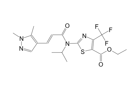ethyl 2-[[(2E)-3-(1,5-dimethyl-1H-pyrazol-4-yl)-2-propenoyl](isopropyl)amino]-4-(trifluoromethyl)-1,3-thiazole-5-carboxylate