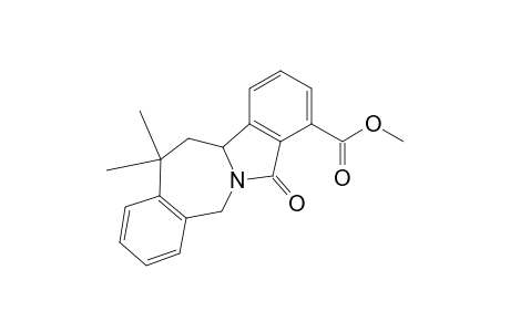 5H-11a-Azadibenzo[a,f]azulene-1-carboxylic acid, 6,6-dimethyl-12-oxo-4b,6,11,12-tetrahydro-, methyl ester
