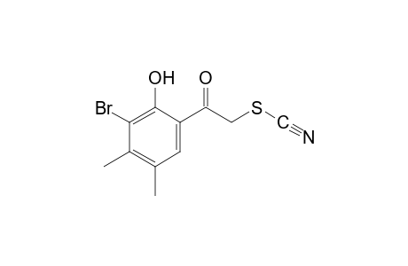 thiocyanic acid, 3-bromo-4,5-dimethyl-2-hydroxyphenacyl ester