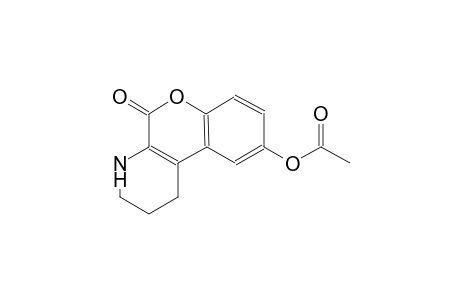 5-oxo-1,3,4,5-tetrahydro-2H-chromeno[3,4-b]pyridin-9-yl acetate