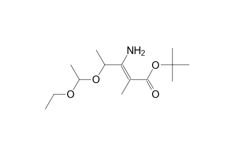 2-Pentenoic acid, 3-amino-4-(1-ethoxyethoxy)-2-methyl-, 1,1-dimethylethyl ester