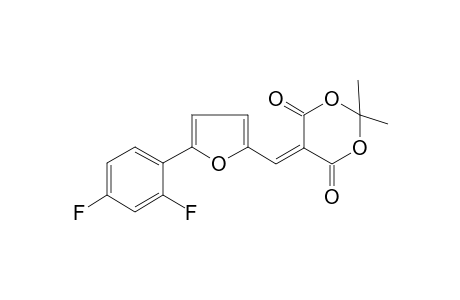 5-([5-(2,4-Difluorophenyl)-2-furyl]methylene)-2,2-dimethyl-1,3-dioxane-4,6-dione