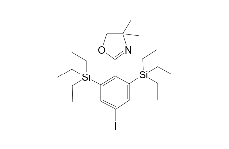 2-(4-iodo-2,6-bis(triethylsilyl)phenyl)-4,4-dimethyl-4,5-dihydrooxazole