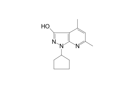1-Cyclopentyl-4,6-dimethyl-1H-pyrazolo[3,4-b]pyridin-3-ol