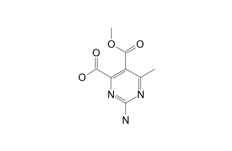 2-amino-5-carbomethoxy-6-methyl-pyrimidine-4-carboxylic acid