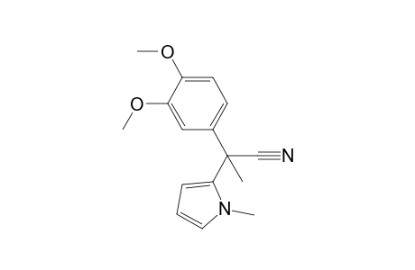 2-(3',4'-Dimethoxyphenyl)-2-(N'-methylpyrrol-2"-yl)-propioonitrile